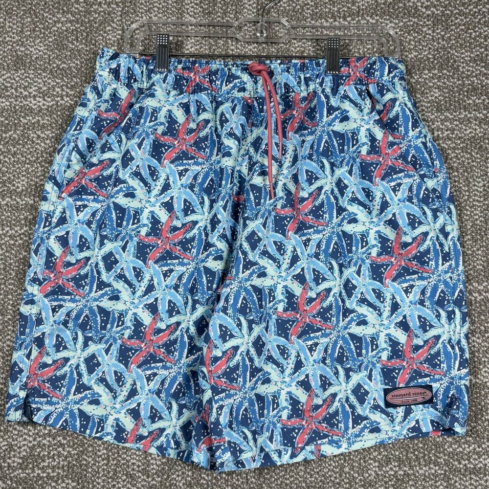 Vineyard Vines Men Medium Starfish Lightweight Pockets NO‎ Liner 7" Inseam